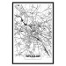 Wall Poster City Map: Wrocław - black and white map of Wrocław with city name 123840 additionalThumb 24