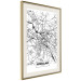 Wall Poster City Map: Wrocław - black and white map of Wrocław with city name 123840 additionalThumb 2