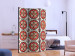 Room Divider Screen Dance of Red Lines (3-piece) - oriental Zen-style pattern 124040 additionalThumb 2