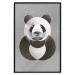 Poster Panda in Circles - abstract black panda made of geometric figures 126940 additionalThumb 16
