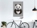 Poster Panda in Circles - abstract black panda made of geometric figures 126940 additionalThumb 5
