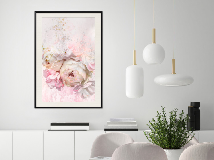 Poster Melancholic Rose - bouquet of spring flowers in light pink composition 127840 additionalImage 24