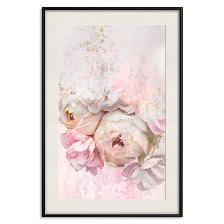 Poster Melancholic Rose - bouquet of spring flowers in light pink composition 127840 additionalImage 19