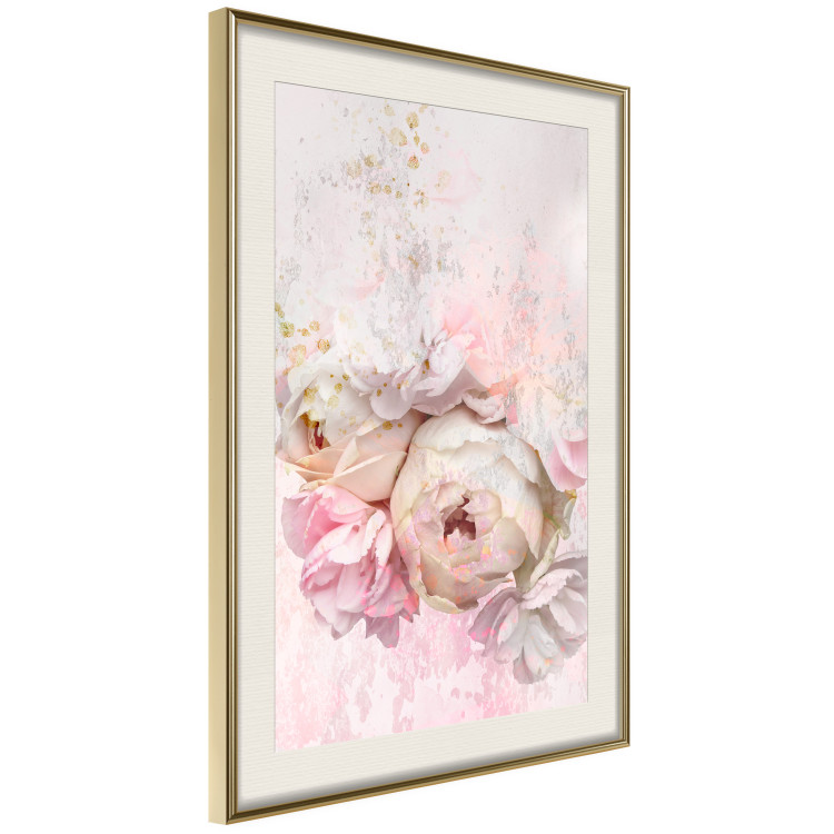 Poster Melancholic Rose - bouquet of spring flowers in light pink composition 127840 additionalImage 3