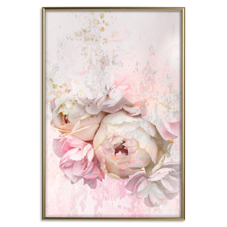 Poster Melancholic Rose - bouquet of spring flowers in light pink composition 127840 additionalImage 21