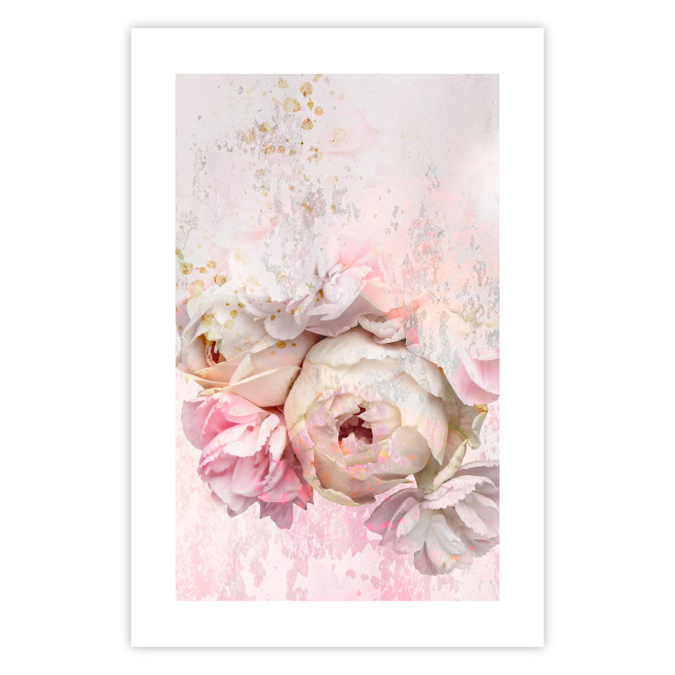 Poster Melancholic Rose - bouquet of spring flowers in light pink composition 127840 additionalImage 25