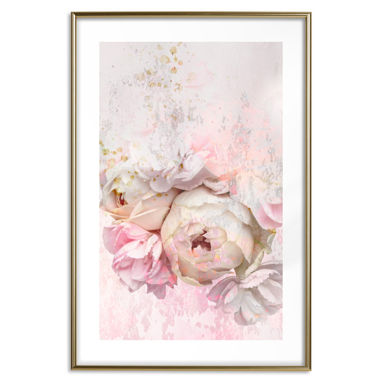 Poster Melancholic Rose - bouquet of spring flowers in light pink composition 127840 additionalImage 14