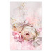 Poster Melancholic Rose - bouquet of spring flowers in light pink composition 127840