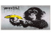 Large canvas print Monkey with Banana Gun by Banksy II [Large Format] 128540