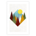 Wall Poster Mountain Morning - geometric abstraction with colorful mountain landscape 129340 additionalThumb 25