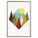 Wall Poster Mountain Morning - geometric abstraction with colorful mountain landscape 129340 additionalThumb 21