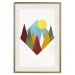 Wall Poster Mountain Morning - geometric abstraction with colorful mountain landscape 129340 additionalThumb 20