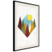 Wall Poster Mountain Morning - geometric abstraction with colorful mountain landscape 129340 additionalThumb 2