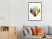 Wall Poster Mountain Morning - geometric abstraction with colorful mountain landscape 129340 additionalThumb 6
