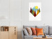 Wall Poster Mountain Morning - geometric abstraction with colorful mountain landscape 129340 additionalThumb 4