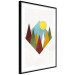 Wall Poster Mountain Morning - geometric abstraction with colorful mountain landscape 129340 additionalThumb 8