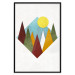 Wall Poster Mountain Morning - geometric abstraction with colorful mountain landscape 129340 additionalThumb 18