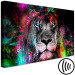 Canvas Art Print Sun of Africa (1-part) wide - abstract colorful lion motif 129540 additionalThumb 6