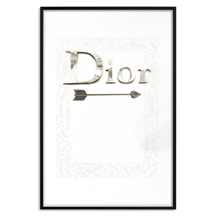 Poster Silver Dior - English text with a slight floral motif 130340 additionalImage 17