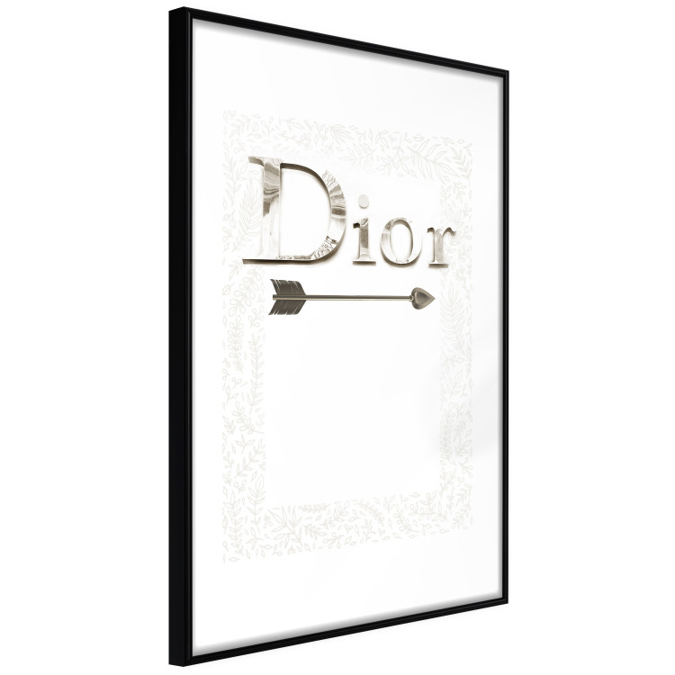 Poster Silver Dior - English text with a slight floral motif 130340 additionalImage 8