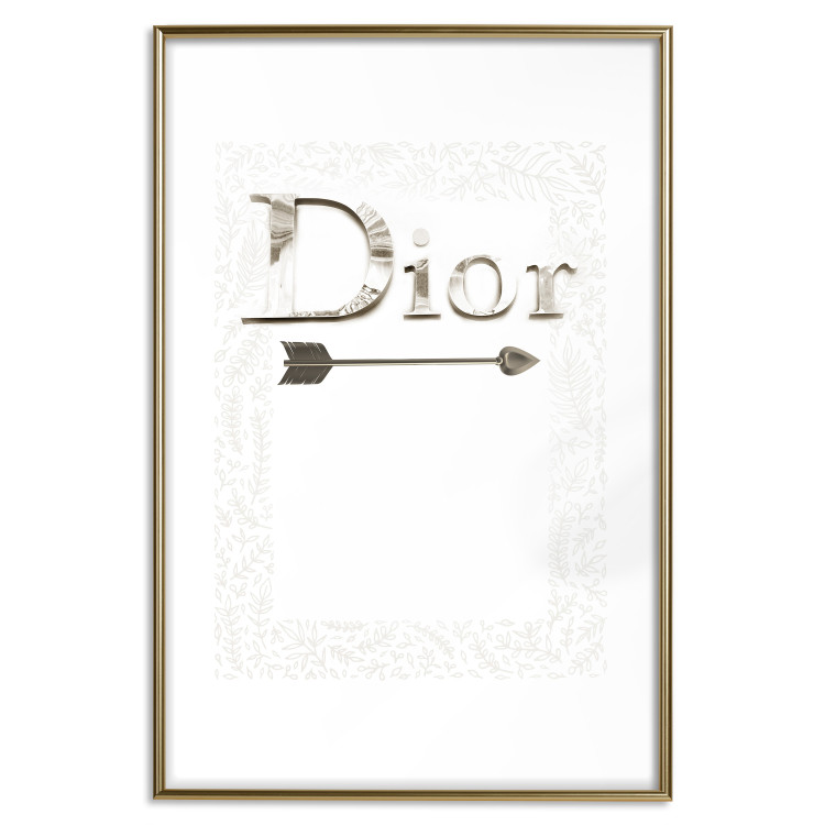Poster Silver Dior - English text with a slight floral motif 130340 additionalImage 16