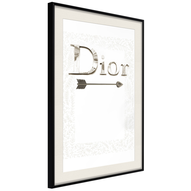 Poster Silver Dior - English text with a slight floral motif 130340 additionalImage 2