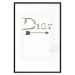 Poster Silver Dior - English text with a slight floral motif 130340 additionalThumb 15