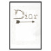 Poster Silver Dior - English text with a slight floral motif 130340 additionalThumb 27