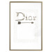 Poster Silver Dior - English text with a slight floral motif 130340 additionalThumb 16