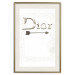 Poster Silver Dior - English text with a slight floral motif 130340 additionalThumb 20