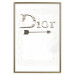 Poster Silver Dior - English text with a slight floral motif 130340 additionalThumb 25