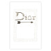 Poster Silver Dior - English text with a slight floral motif 130340 additionalThumb 26