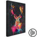 Canvas Print Striking Stag (1-piece) Vertical - colorful abstract deer 130440 additionalThumb 6