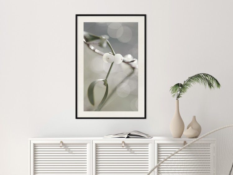 Wall Poster Purity of Mist - composition of a plant with white flowers on a nature background 130740 additionalImage 24