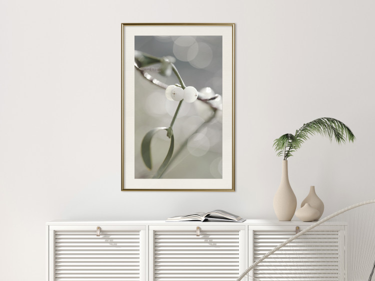 Wall Poster Purity of Mist - composition of a plant with white flowers on a nature background 130740 additionalImage 22