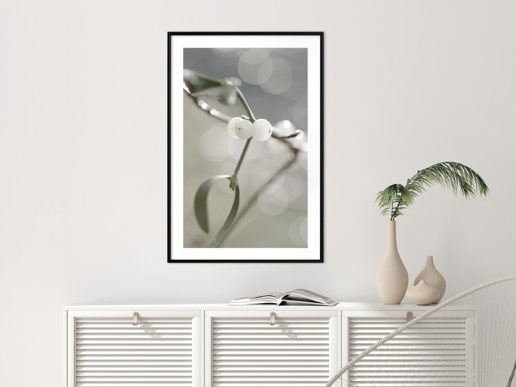 Wall Poster Purity of Mist - composition of a plant with white flowers on a nature background 130740 additionalImage 23