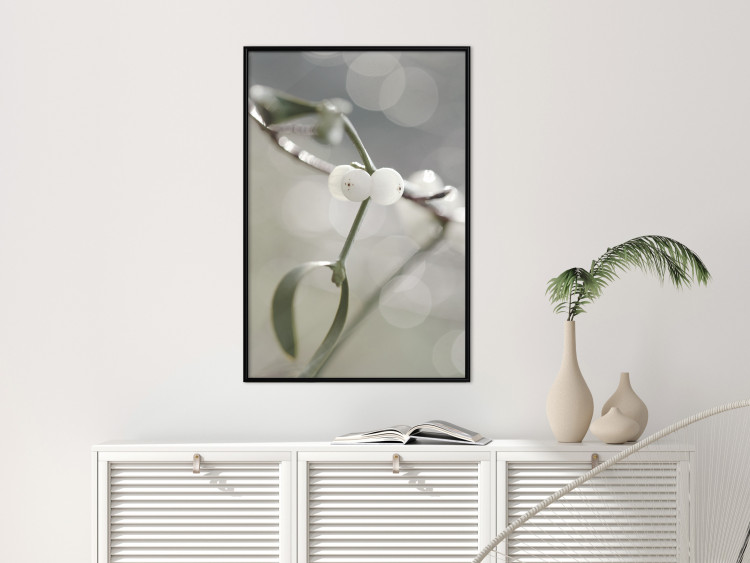 Wall Poster Purity of Mist - composition of a plant with white flowers on a nature background 130740 additionalImage 6