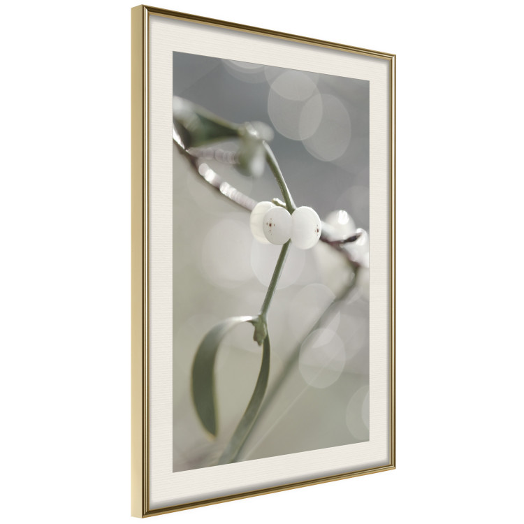 Wall Poster Purity of Mist - composition of a plant with white flowers on a nature background 130740 additionalImage 3
