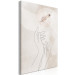 Canvas Perfect Lightness (1-piece) Vertical - abstract hand line art 130840 additionalThumb 2