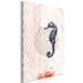 Canvas Print Seahorse - children's abstraction on background imitating paper 131640 additionalThumb 2