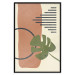 Wall Poster Nature's Geometry - green leaf among figures in an abstract motif 131840 additionalThumb 18