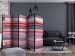 Folding Screen Pink Manor II (5-piece) - wooden stripes in shades of pink 132740 additionalThumb 4