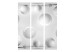 Room Divider Screen Billiards (3-piece) - white and gray geometric 3D design 132840 additionalThumb 3
