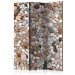 Room Divider Stone Beach (3-piece) - colorful mosaic made of stones 132940