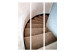 Room Divider Winding Stairs (3-piece) - architecture in shades of brown and gray 133040 additionalThumb 3