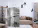 Room Divider Frozen Wings (3-piece) - geometric gray background in 3D form 133440 additionalThumb 4