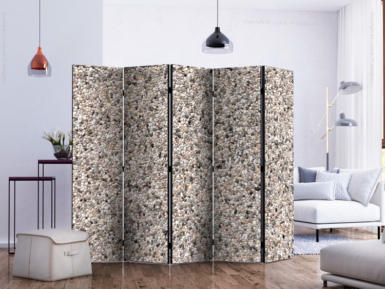 Room Divider Screen Stone Charm II (5-piece) - mosaic with colorful wall texture 133540 additionalImage 2
