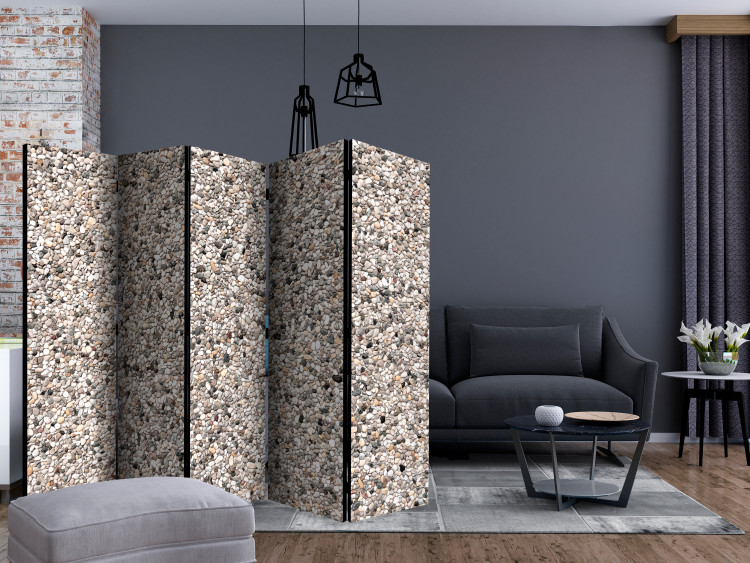 Room Divider Screen Stone Charm II (5-piece) - mosaic with colorful wall texture 133540 additionalImage 4