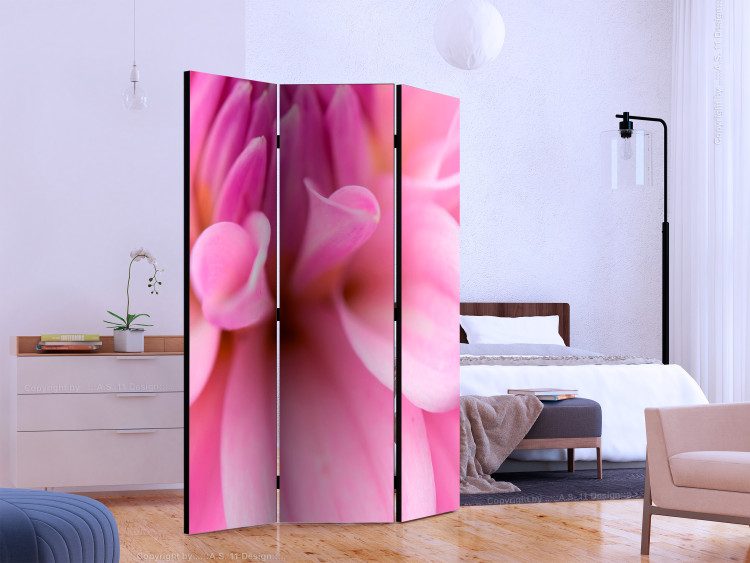 Room Separator Floral Petals - Dahlia - romantic composition of a pink flower 133940 additionalImage 2