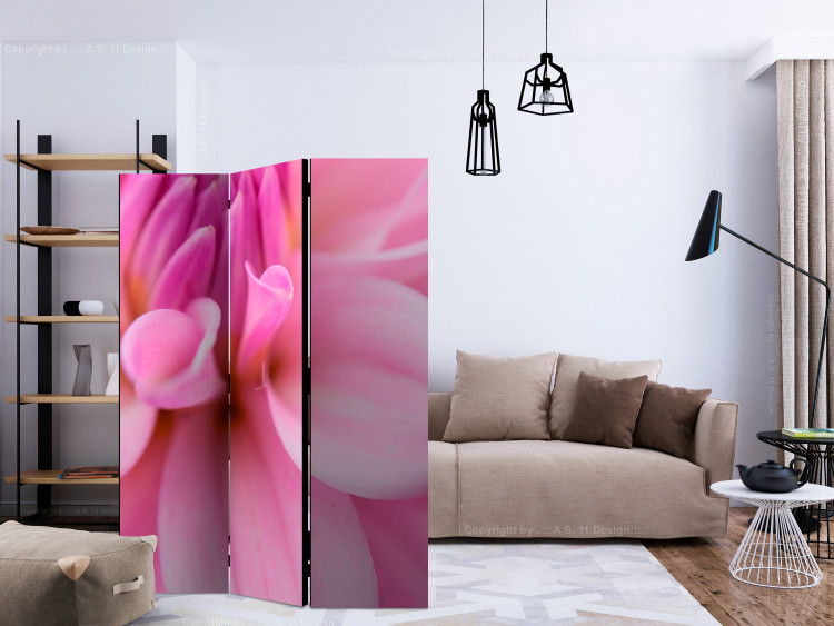 Room Separator Floral Petals - Dahlia - romantic composition of a pink flower 133940 additionalImage 4